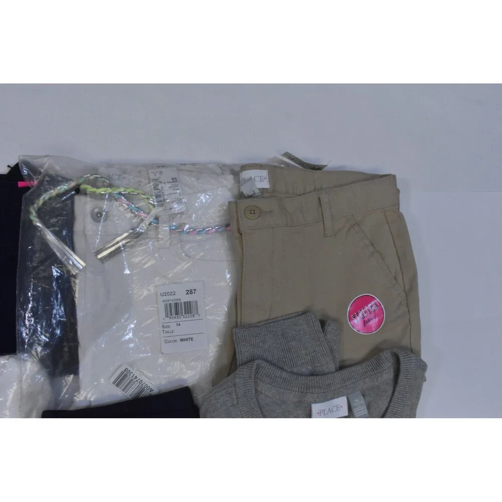 The Childrens Place Bulk Lot Of 9 Girls Size XL 14/16 Mixed Season Tops Bottoms